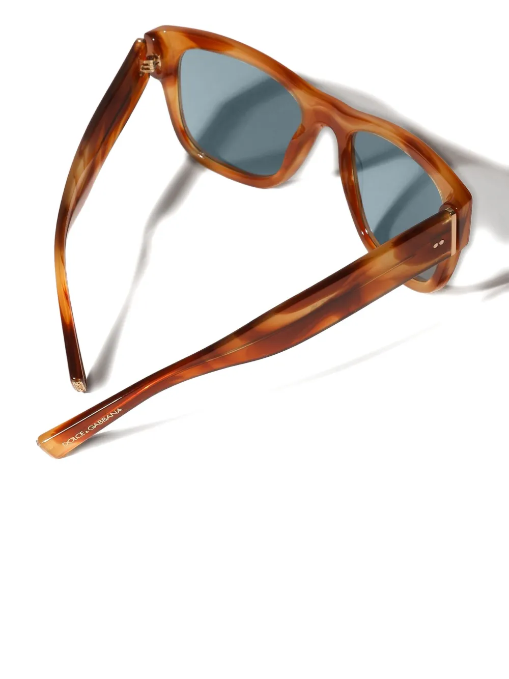 

Солнцезащитные очки в квадратной оправе Dolce & Gabbana Eyewear, коричневый