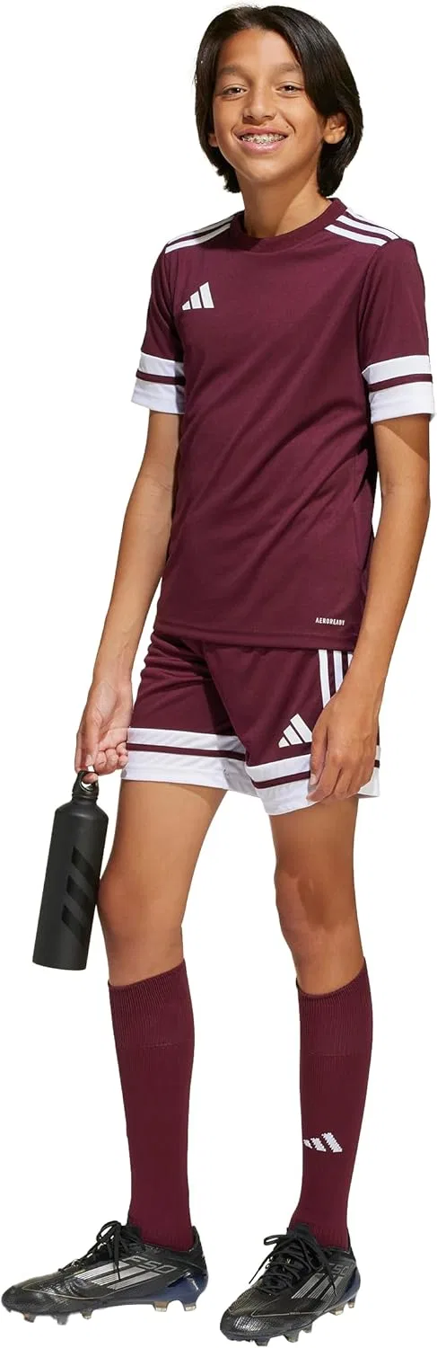 Adidas Originals Детские шорты Adidas Squadra 25, Team Maroon/White — фото 3