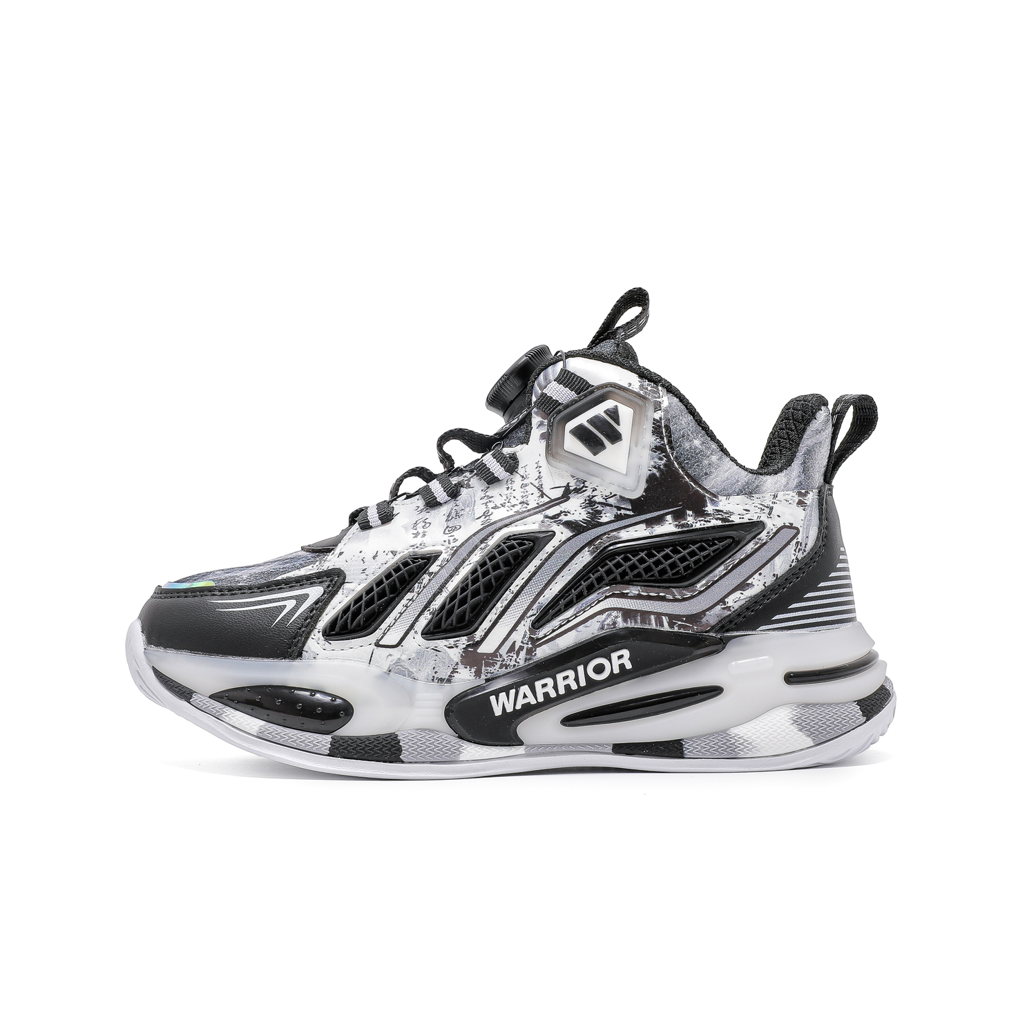 

Warrior Mid-Top Детские баскетбольные кроссовки, белый/фиолетовый