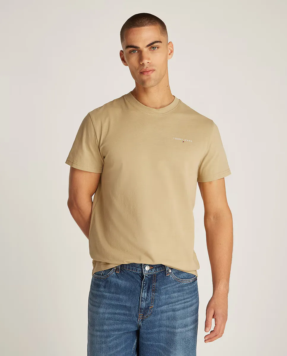 

Футболка мужская облегающего кроя с короткими рукавами Tommy Jeans, желтый