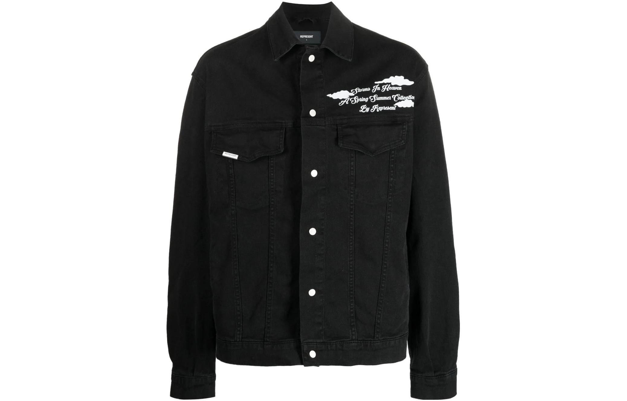 

REPRESENT Джинсовая куртка мужская черная, Black
