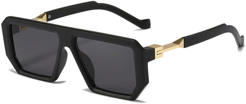 

Ретро солнцезащитные очки для женщин, модные, с прозрачными линзами, защита от УФ-излучения UV400; для мужчин, в стиле панк, с градиентным переходом цвета HVTVTLA, Matte Black Grey