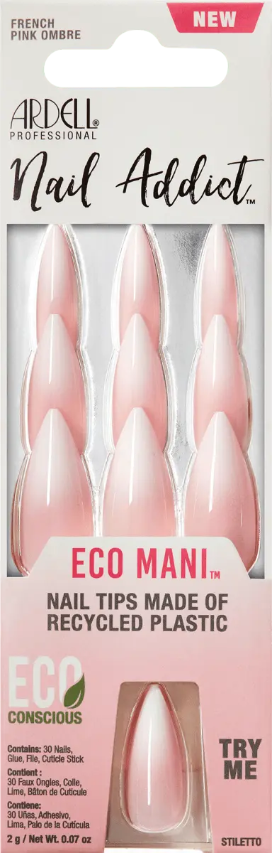 

Накладные ногти Eco Mani French Pink Ombre 30 шт. ARDELL