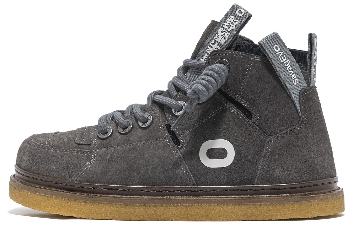 

Кроссовки OETZI Skateboarding Shoes Men Mid-top Dark Gray, темно-серый