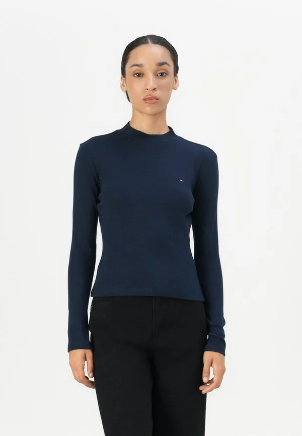 Футболка с длинными рукавами приталенного кроя от cody Tommy Hilfiger, Dark Night Navy