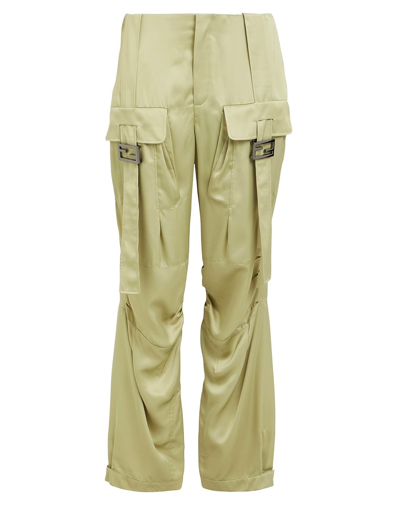 

Брюки Fendi, серо-зеленый