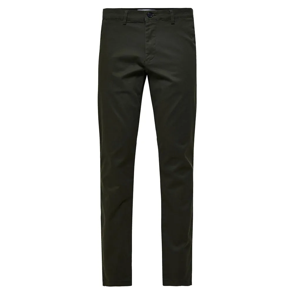 

Брюки чинос Selected New Miles Slim Fit, зеленый