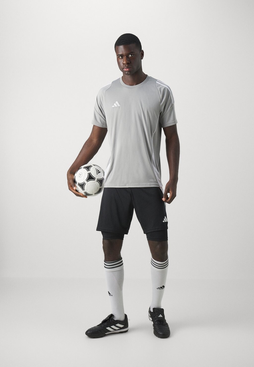 Спортивная футболка TIRO24 adidas Performance, цвет team mid grey/white — фото 2