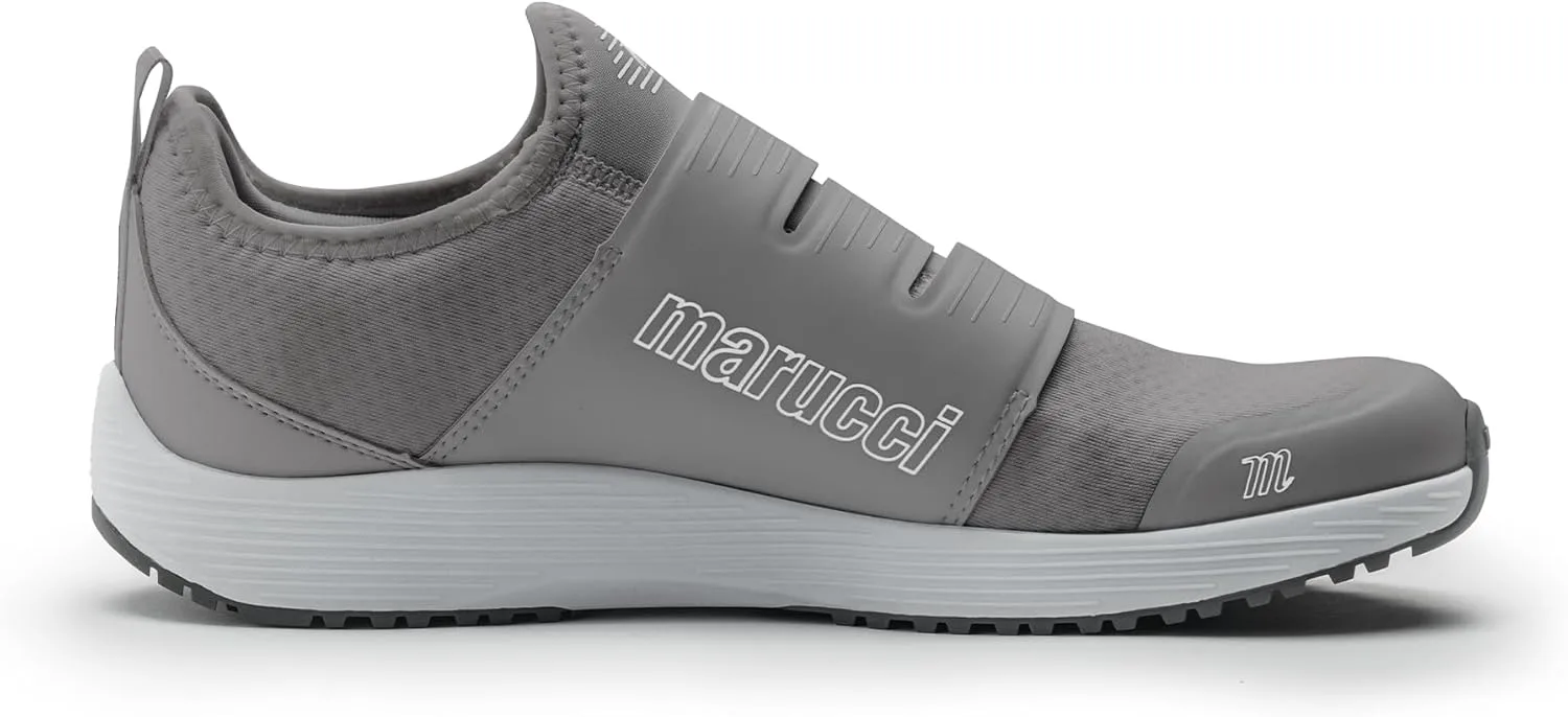 Кроссовки Marucci MXB Trainer BOA для мужчин, белые, бейсбольные тренировочные кроссовки, спортивная обувь для мужчин с системой затяжки BOA L6 для надежной регулируемой посадки, легкие, дышащие и долговечные, серый — фото 3