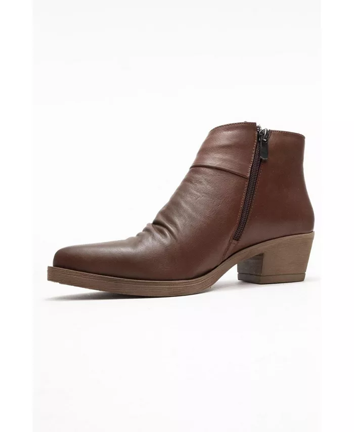 Кожаные ботинки Chunky (женские) Forever & Always Shoes, коричневый — фото 4