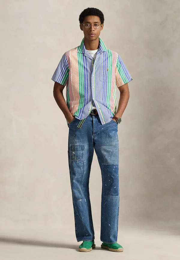 Классическая полосатая рубашка из жатой ткани. Polo Ralph Lauren, Harbor Island Run On — фото 2