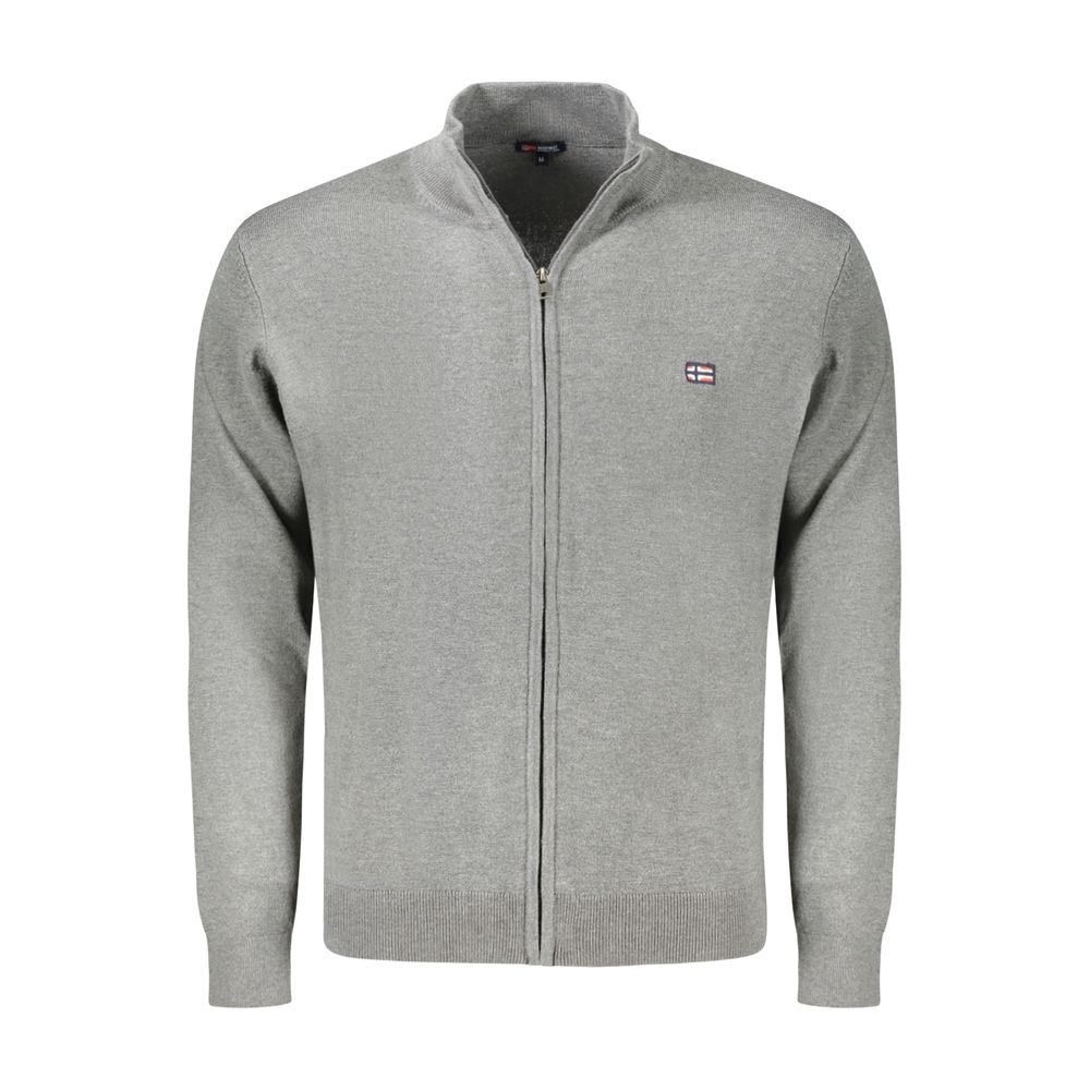 

Серый полиамидный мужской кардиган Geographical Norway