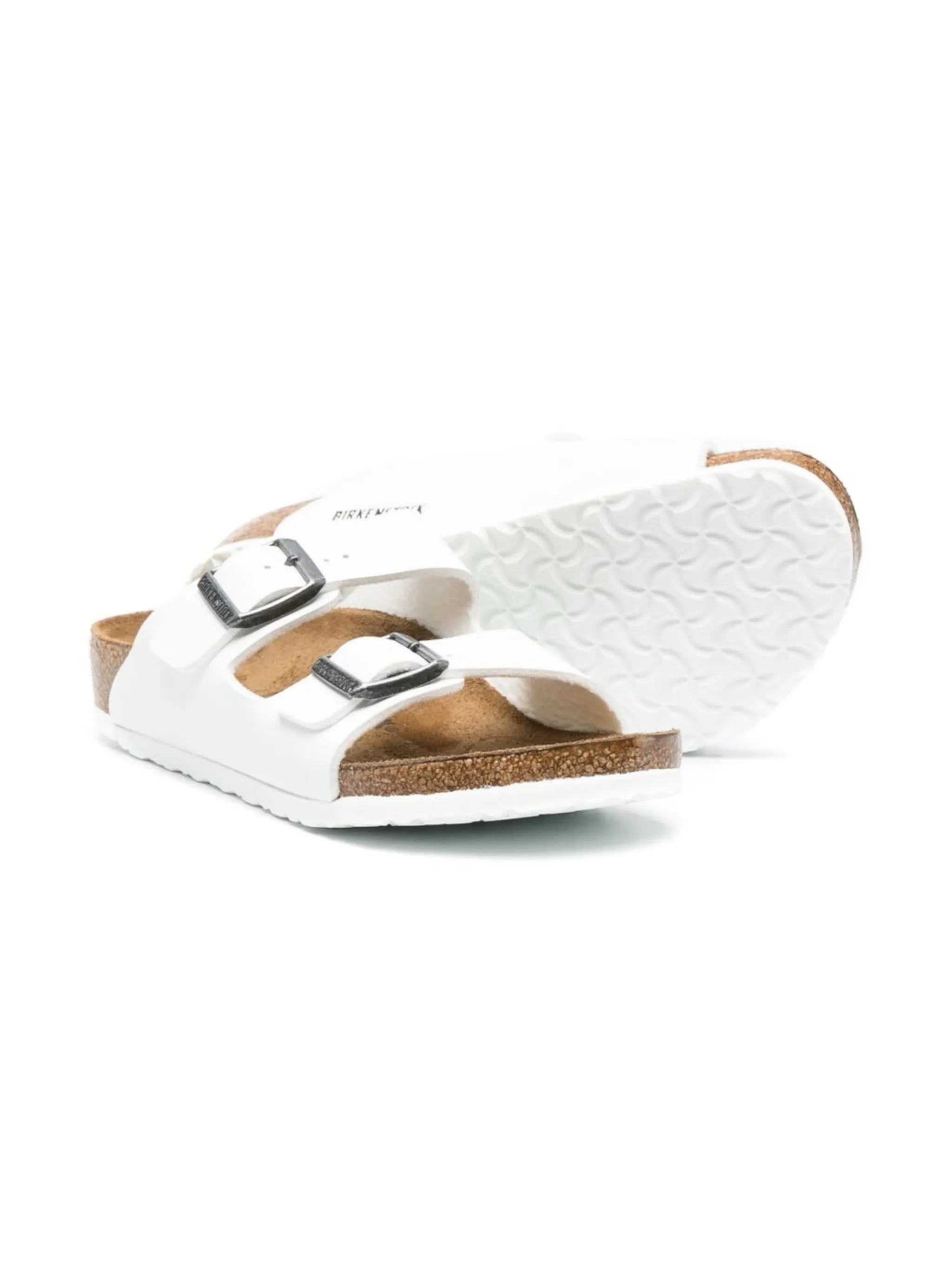 Сандалии Arizona Birkenstock Kids, белый — фото 2