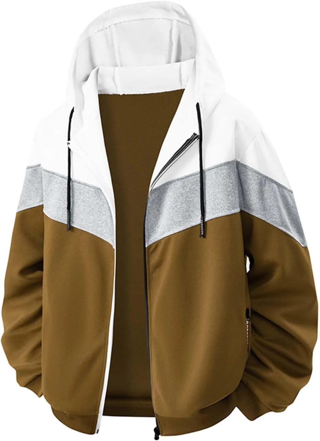 

Мужская толстовка с капюшоном RTTUIOP, утепленная, на молнии