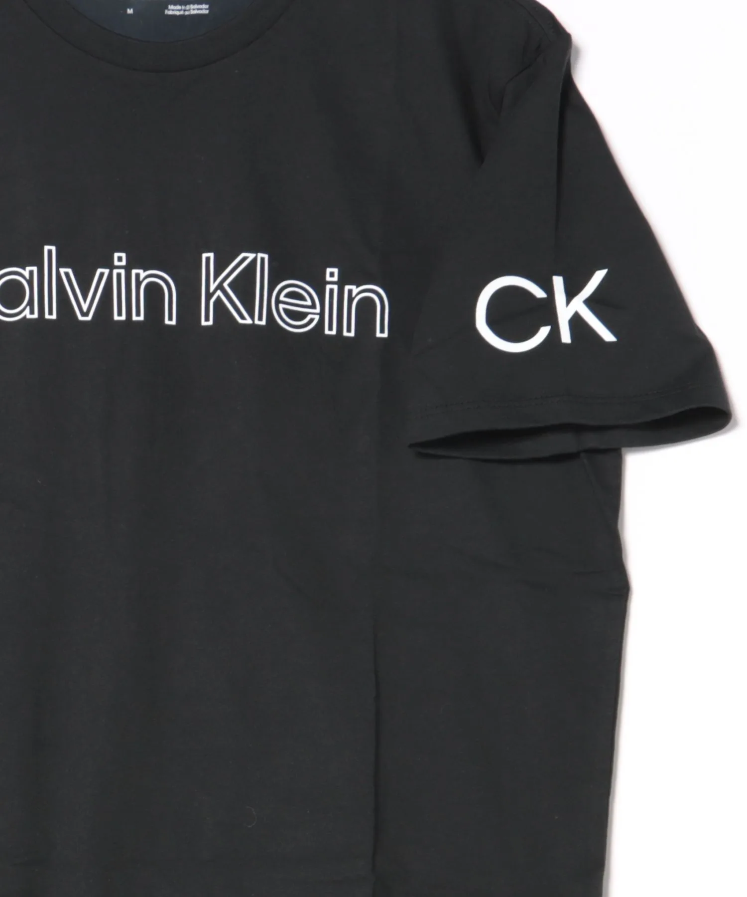 Унисекс футболка с логотипом CK из 100% хлопка Calvin Klein белая — фото 3