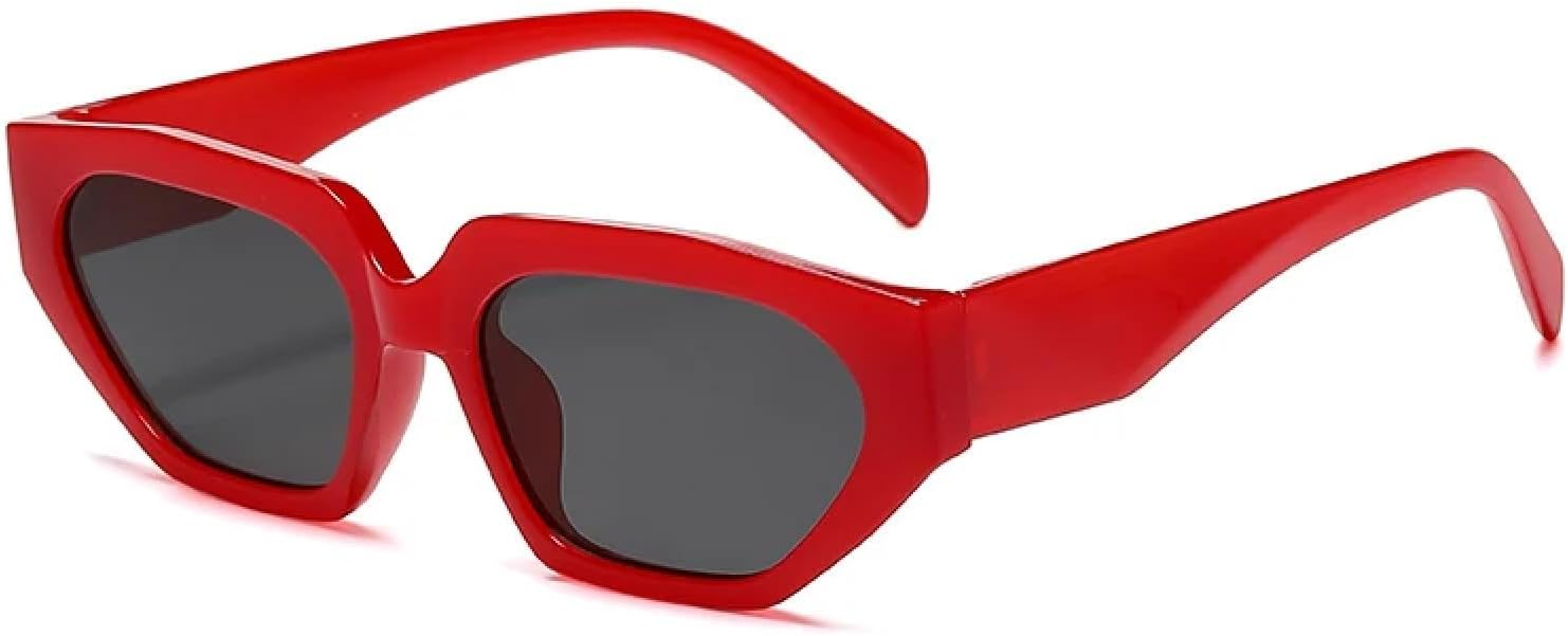 

Модные женские солнцезащитные очки «кошачий глаз», роскошные винтажные очки, персонализированные женские солнцезащитные очки с защитой от УФ-излучения UV400 HHZZYVY, Red