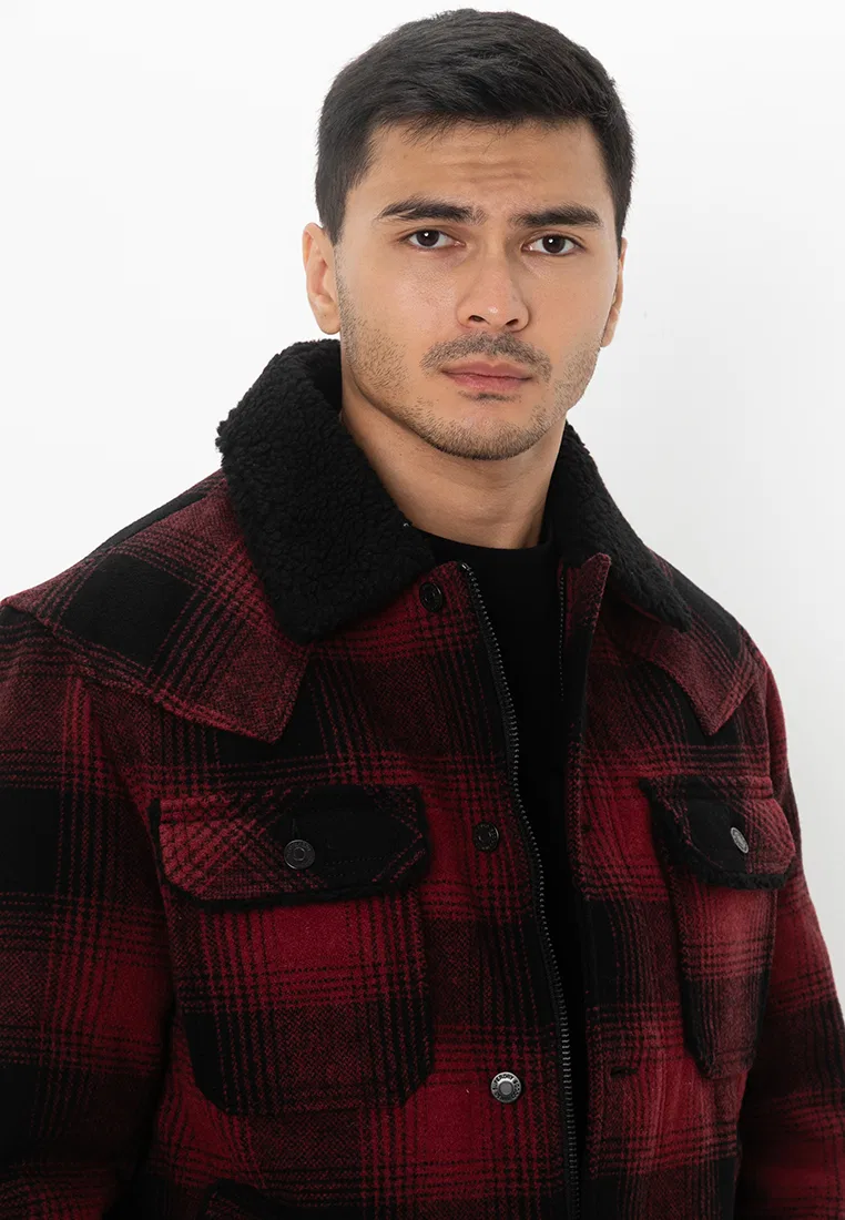 Пальто шерстяное, рабочее, Merchant Superdry — фото 3