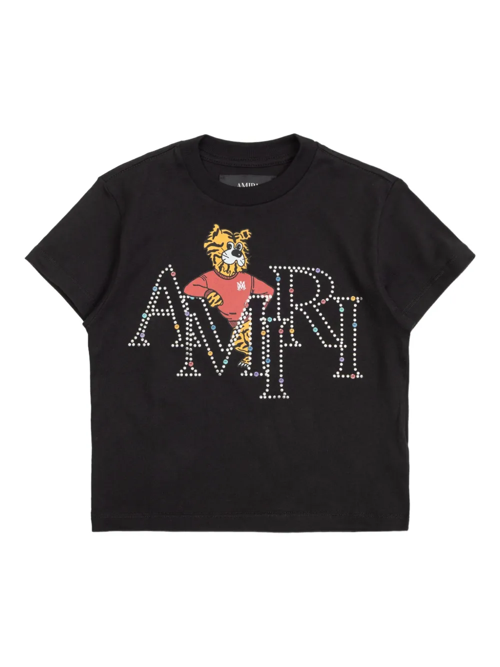 

Футболка с принтом Amiri Kids, черный