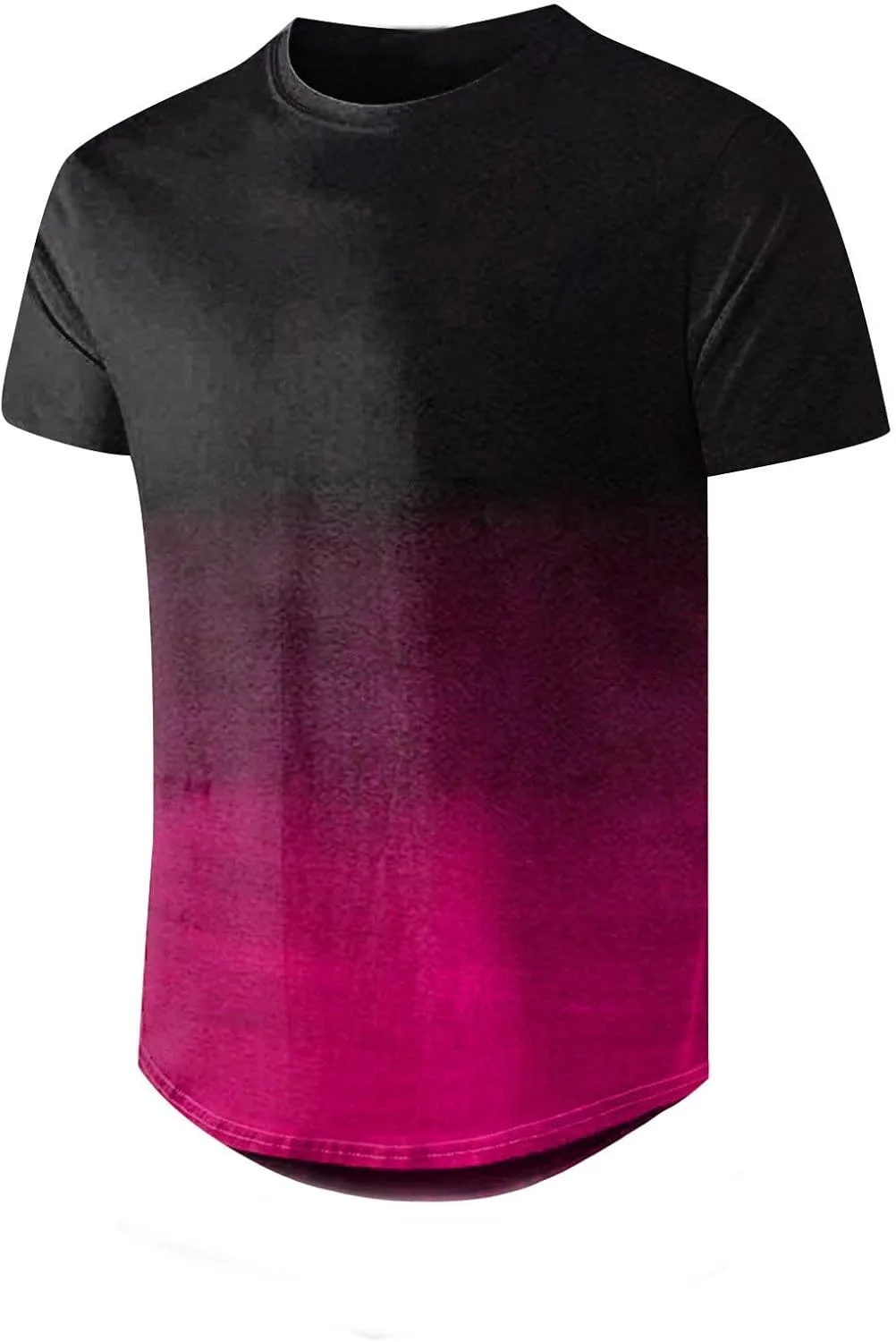 Футболка мужская Gradient Contrast Color с круглым вырезом и короткими рукавами — фото 2