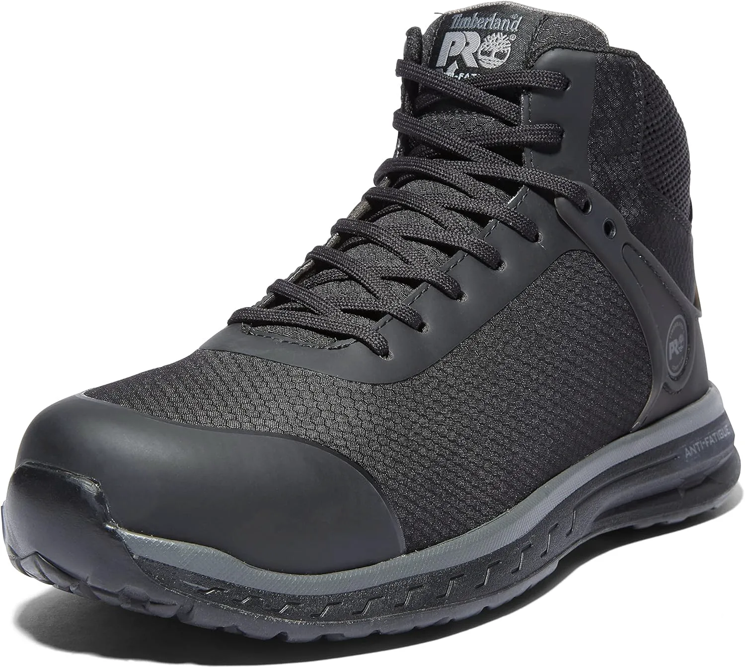 Мужские рабочие ботинки Timberland PRO Drivetrain Mid с композитным носком, черный — фото 2