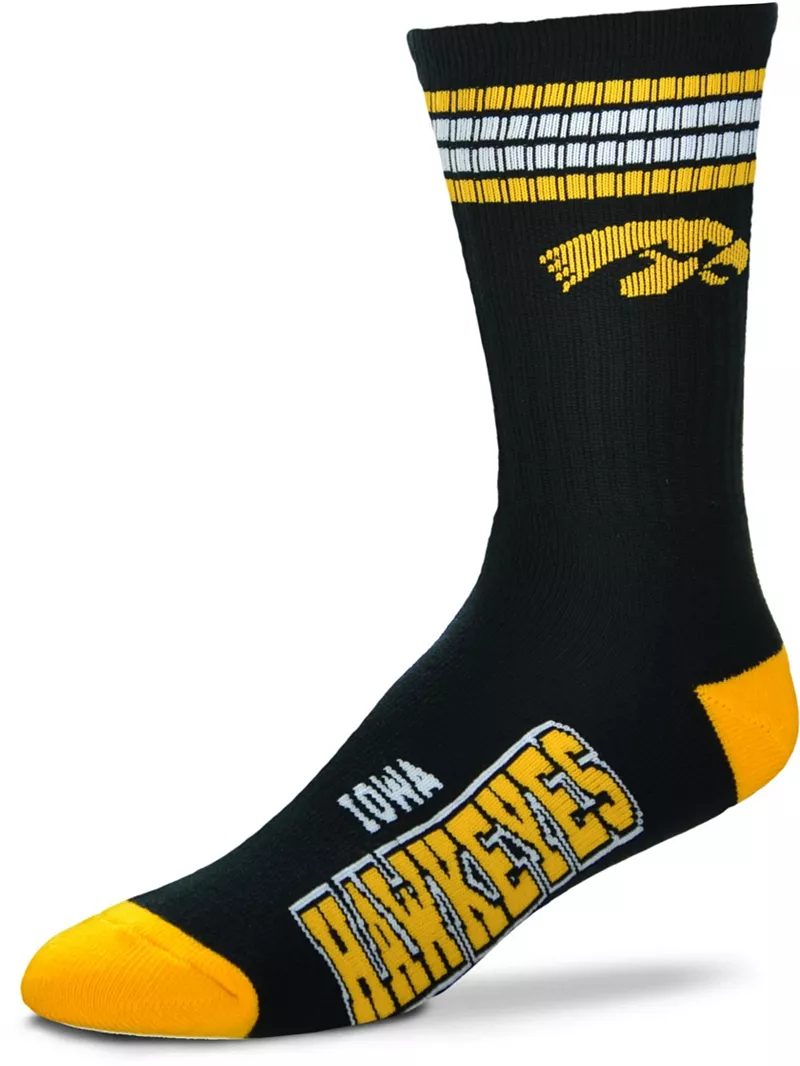 

Носки для босых ног Iowa Hawkeyes с 4 полосками For Bare Feet