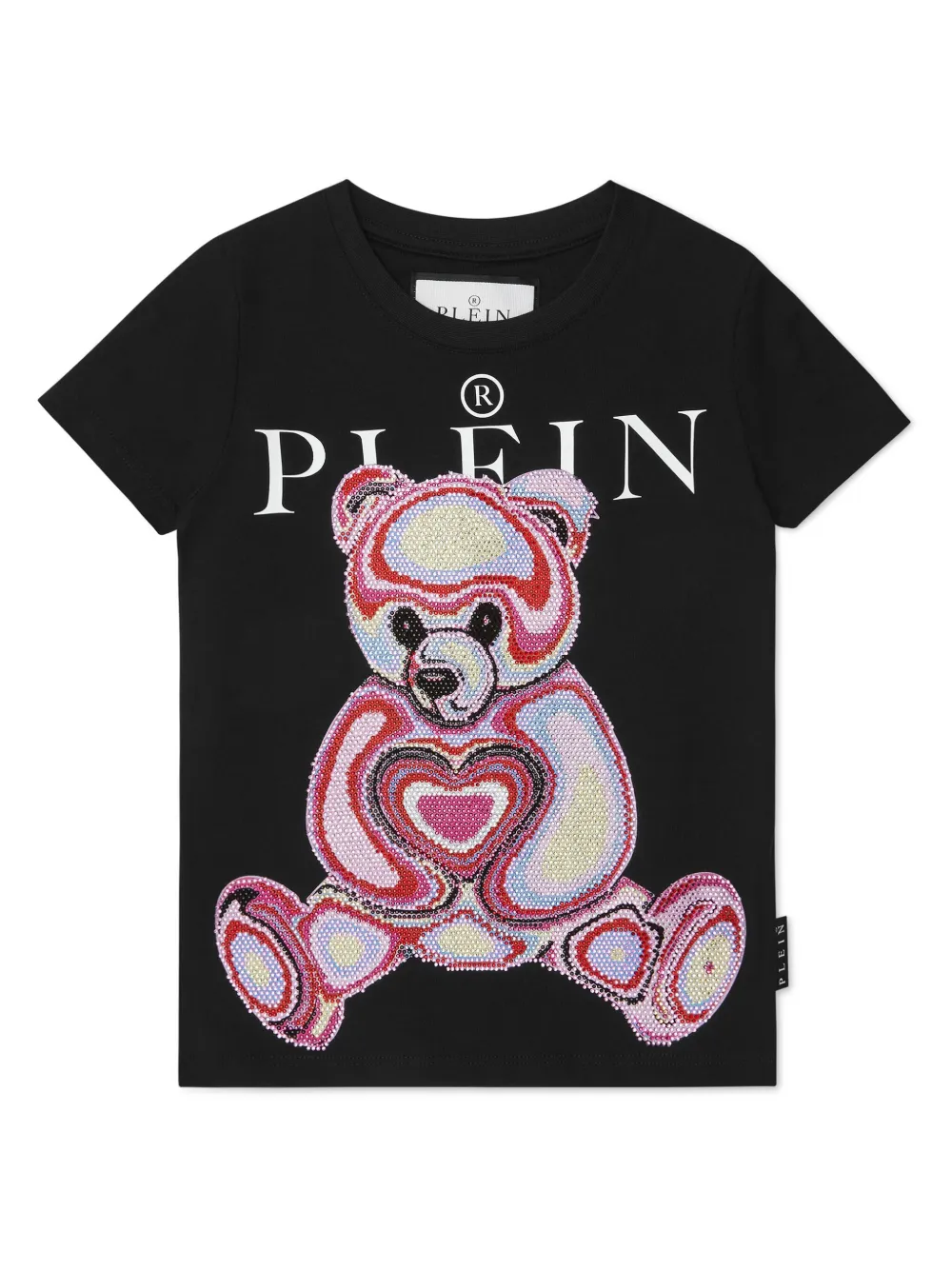 

Футболка с принтом Philipp Plein Junior, черный