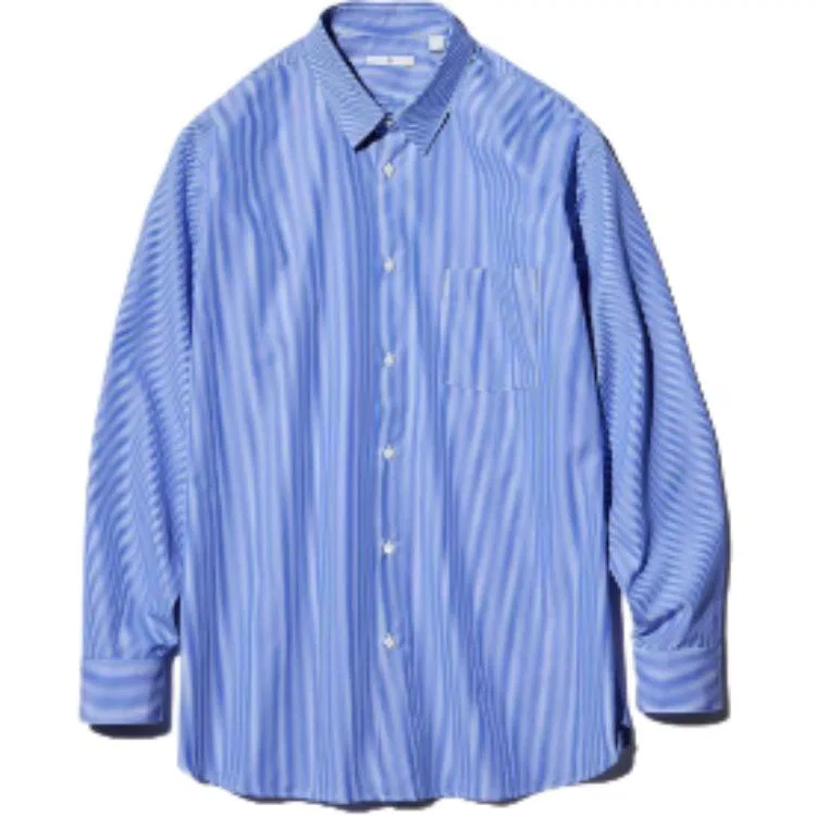 Рубашка Jil Sander мужская синяя UNIQLO, Blue