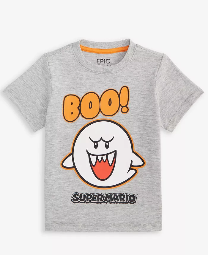 

Футболка для мальчиков Toddler Boys с принтом Super Mario Boo Epic Threads, серый