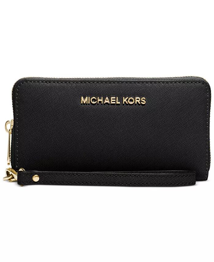 

Большой плоский многофункциональный чехол для телефона Jet Set Michael Kors, коричневый