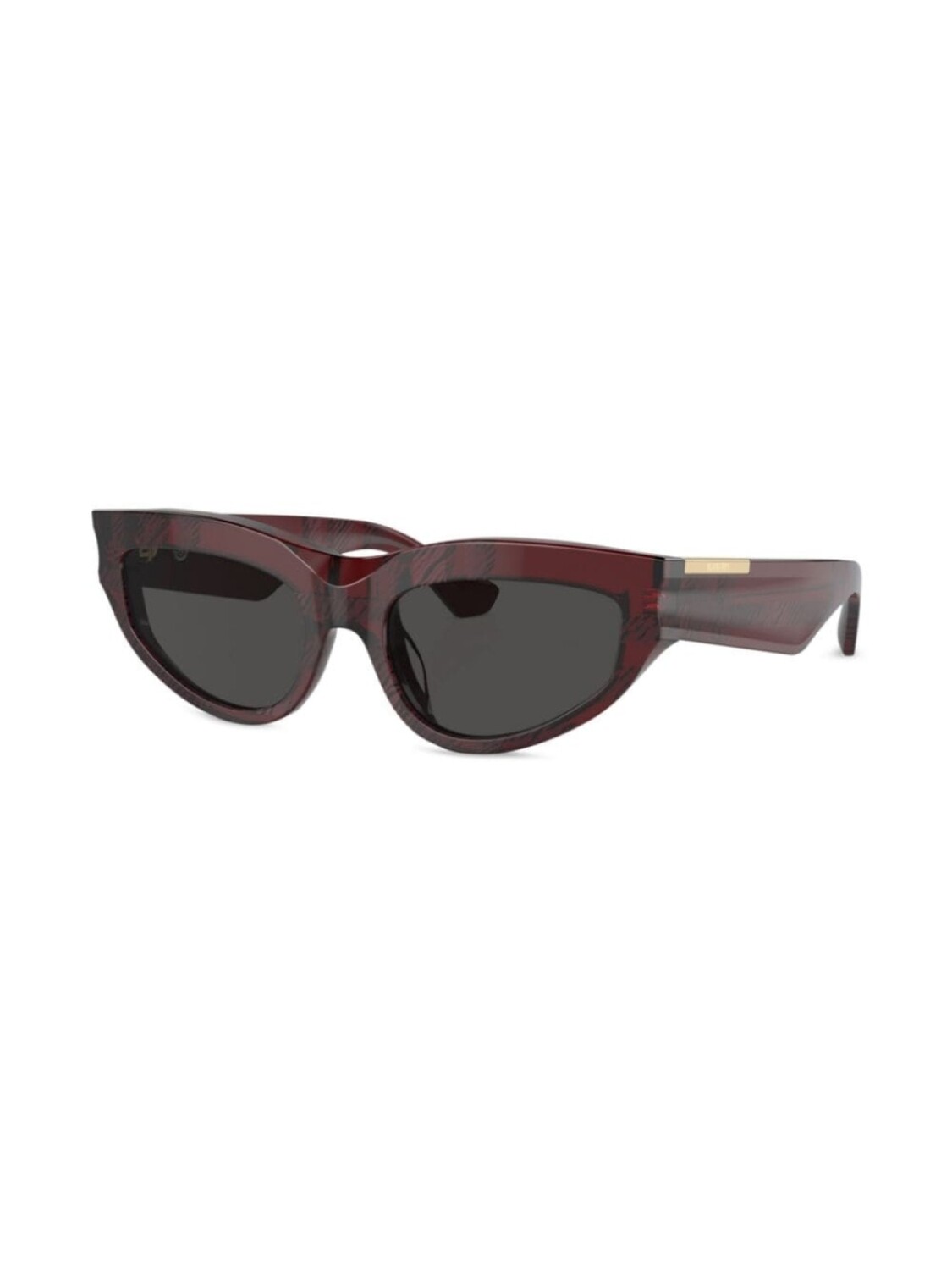 Солнцезащитные очки в оправе 'кошачий глаз' в клетку Burberry Eyewear, красный — фото 2