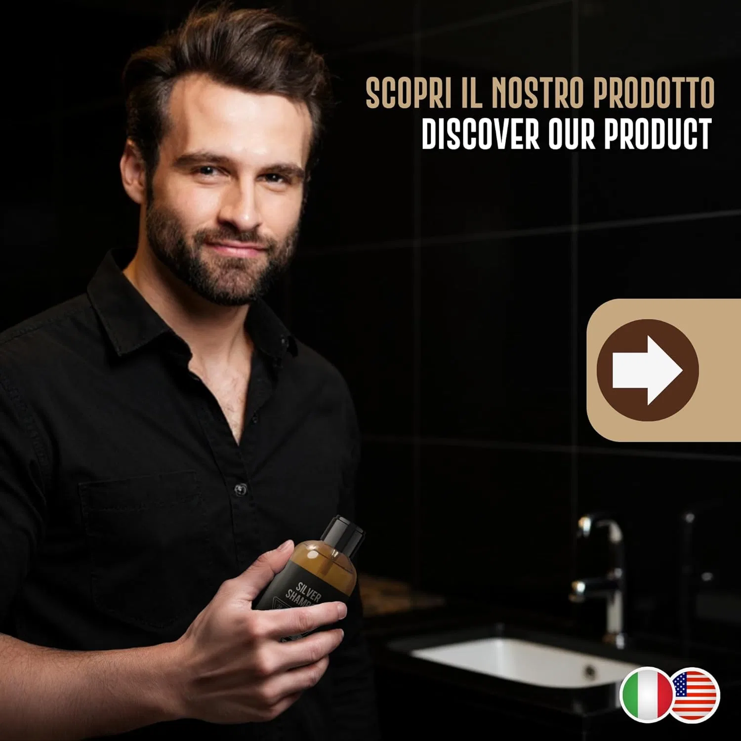 Серебряный шампунь для бороды и волос от Barbers Garage ‎Barbers Garage — фото 2