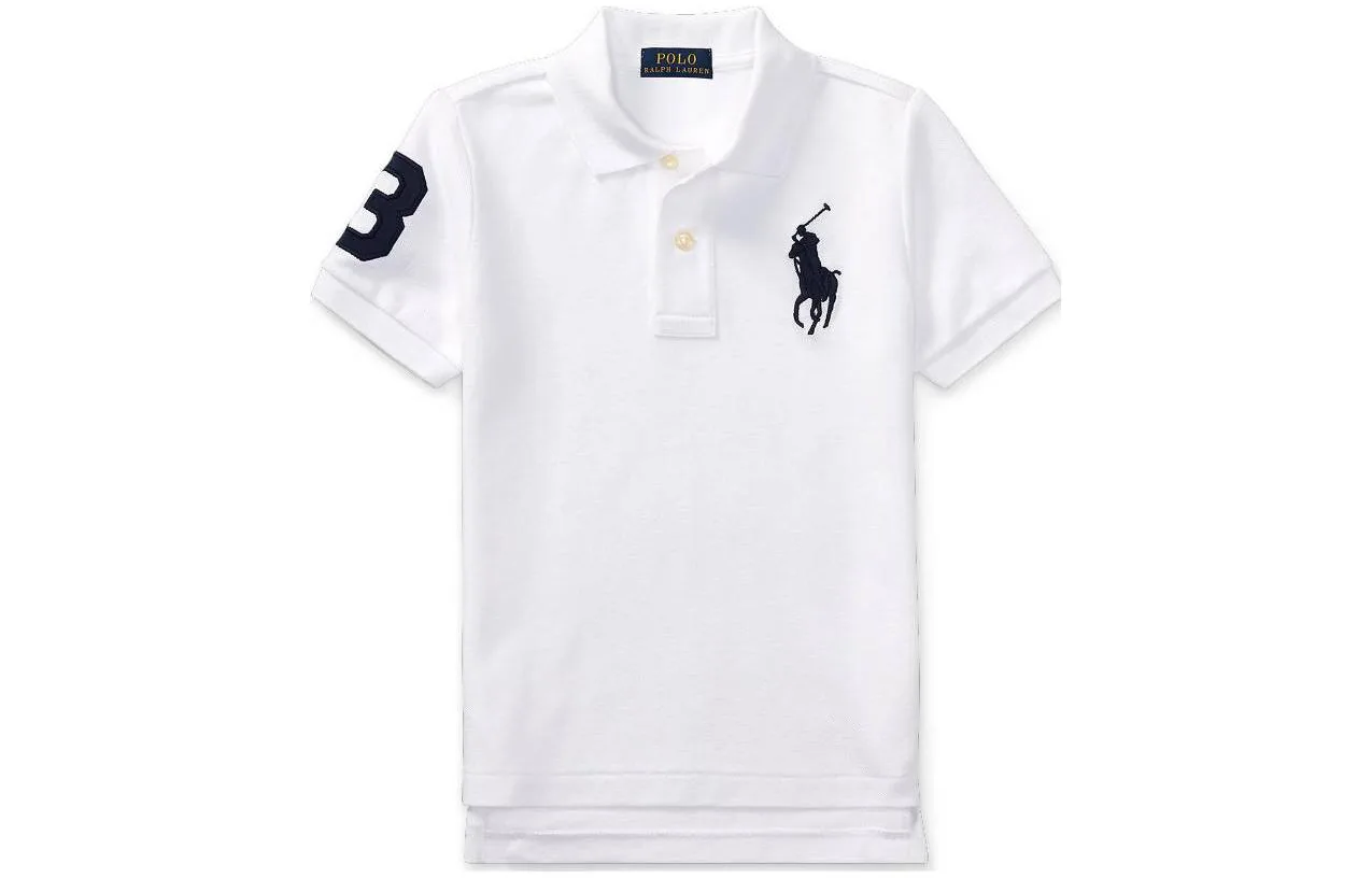 Футболка FW23 для детей Polo Ralph Lauren, белый