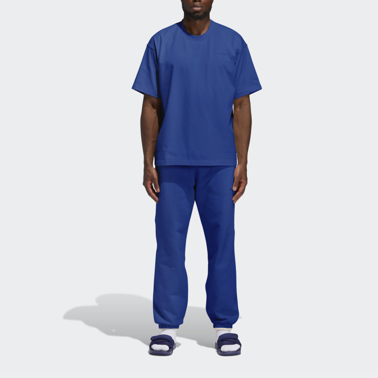 Adidas Pharrell Williams Basics Спортивные штаны Adidas Originals True Blue — фото 4