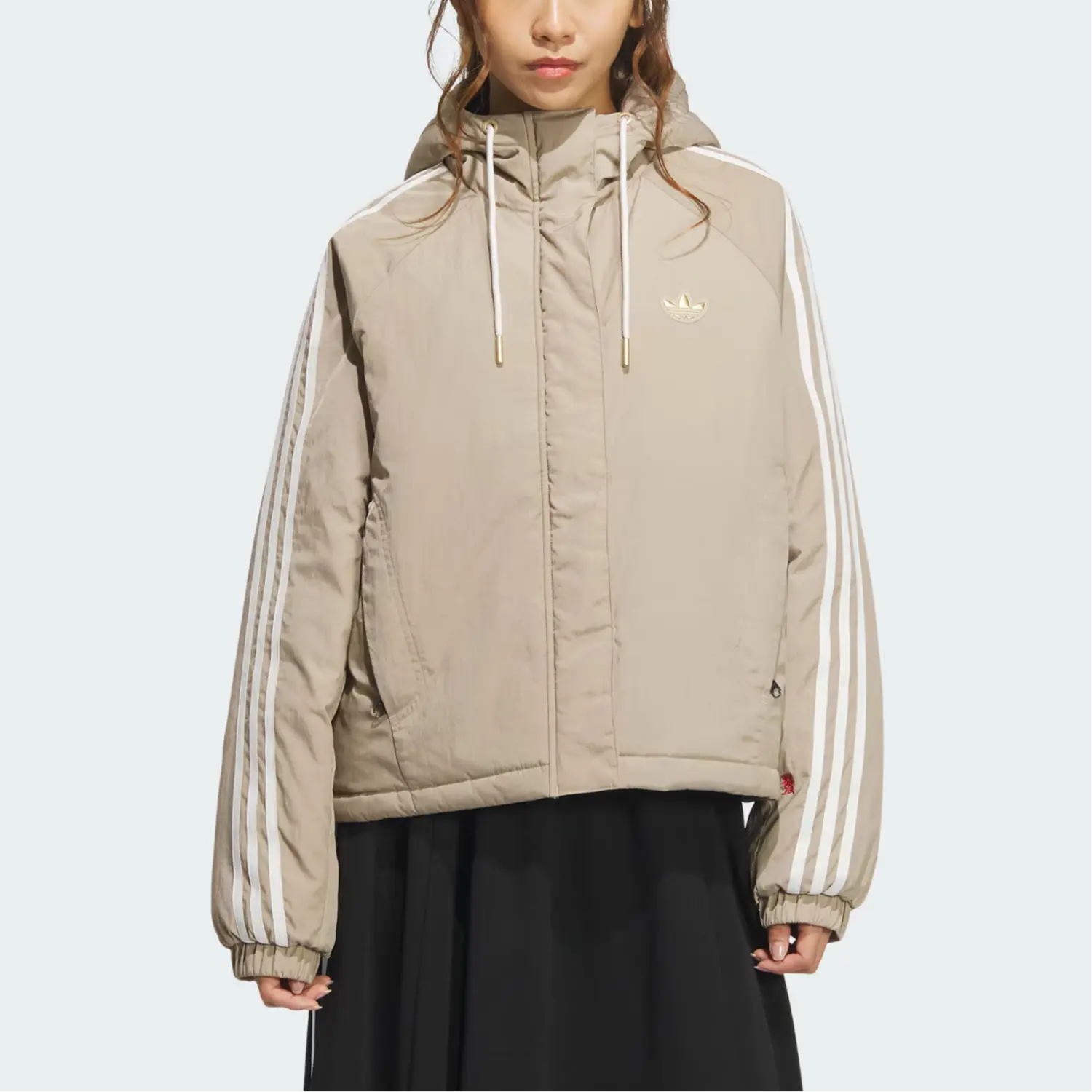 Adidas Originals Куртка пуховик женская, Shadow Khaki Brown — фото 4