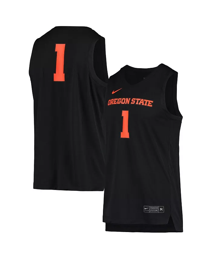 

Мужская баскетбольная майка №1 черного цвета Oregon State Beavers Replica Nike