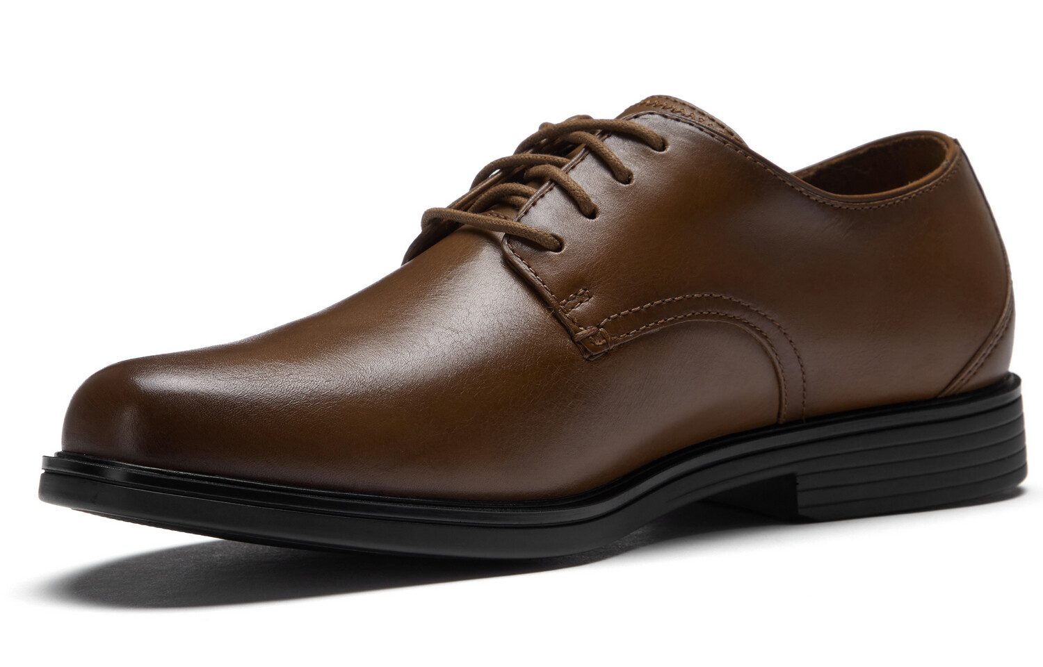 Туфли мужские низкие темно-коричневые Clarks — фото 2