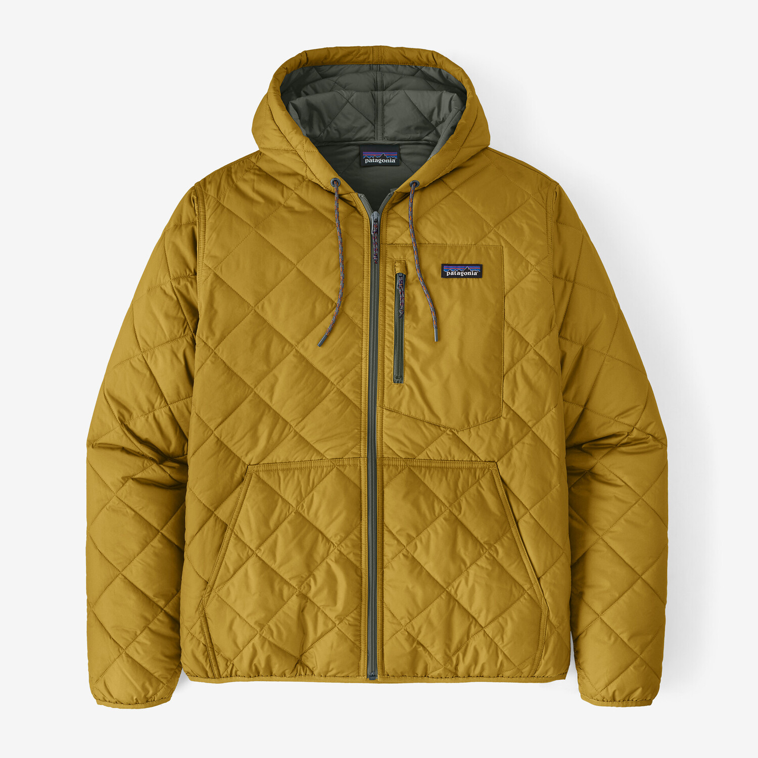 

Мужская стеганая толстовка-бомбер с бриллиантами Patagonia, цвет Cosmic Gold