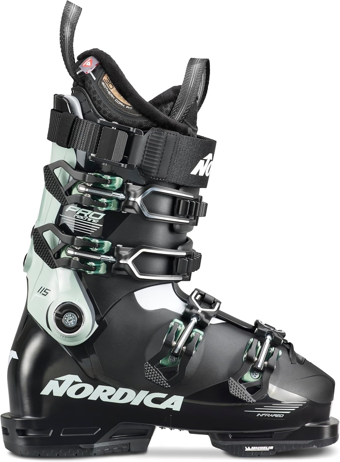 

Женские узкие высокопроизводительные горнолыжные ботинки Nordica Promachine 115 W, Black / Green / White, Белый, Женские узкие высокопроизводительные горнолыжные ботинки Nordica Promachine 115 W, Black / Green / White