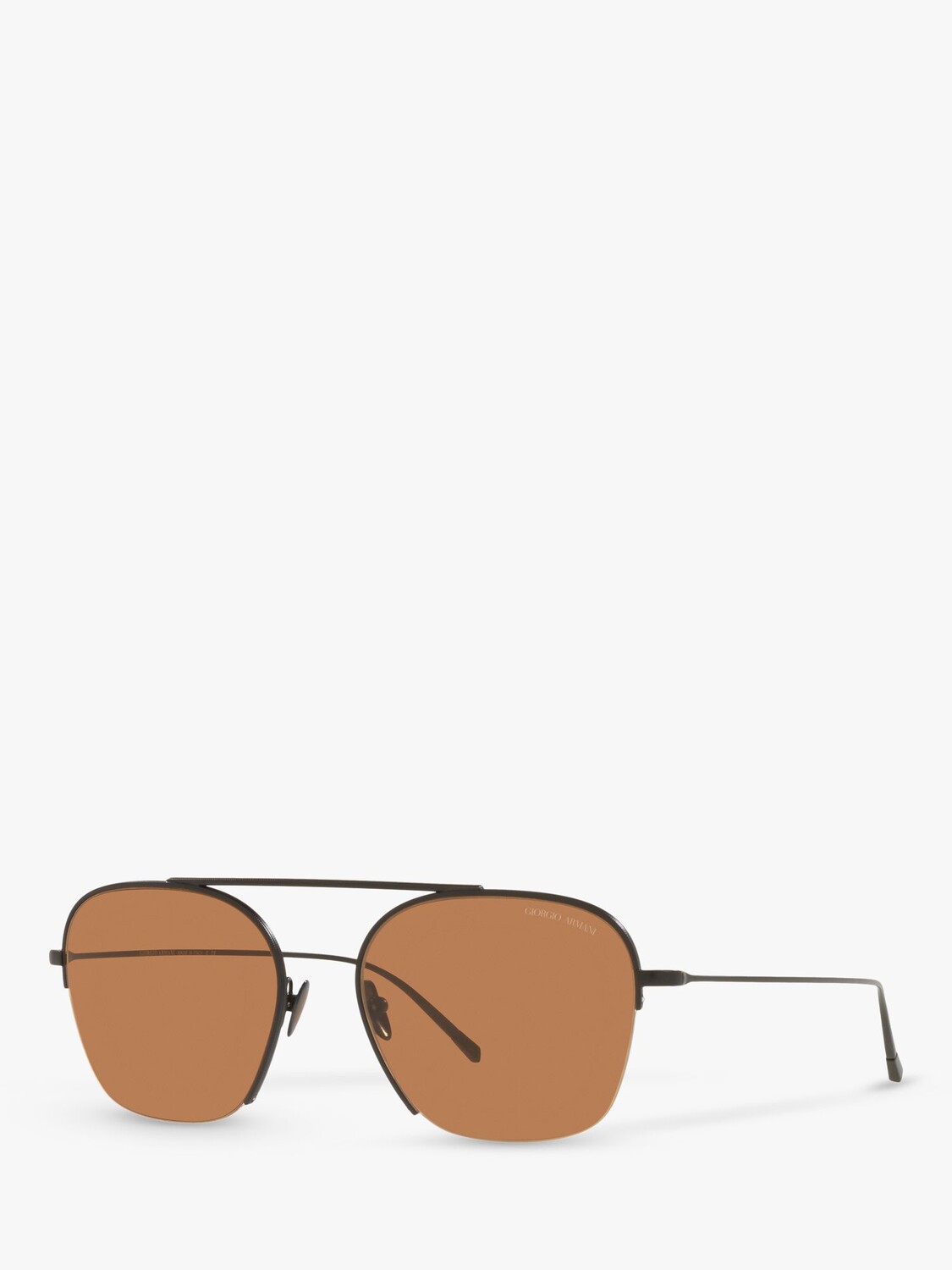 

Emporio Armani AR612430 Мужские квадратные солнцезащитные очки, матовый черный/коричневый