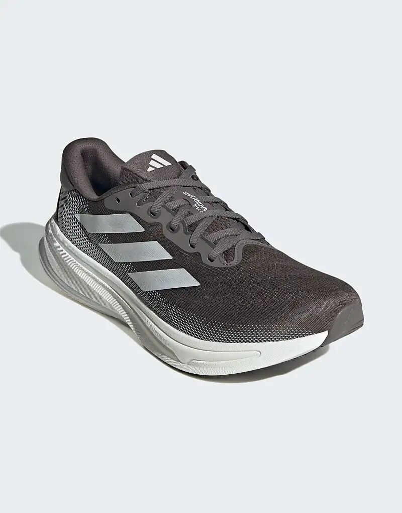 Кроссовки adidas Running Supernova rise 2 в сером цвете с нулевым металлическим блеском и кристаллами Adidas Performance — фото 3