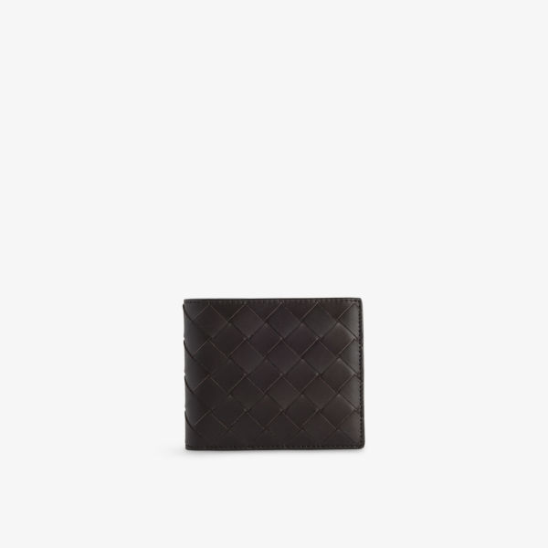 

Кожаный кошелёк Intrecciato с двумя отделениями Bottega Veneta, серебряный