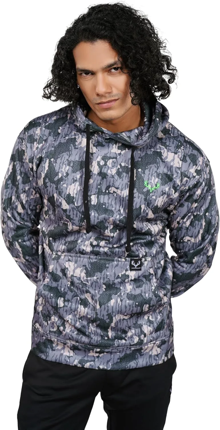 

Мужская флисовая толстовка с капюшоном – Water-Resistant, Windbreaker, Quick-Dry, с капюшоном и карманом-кенгуру PREDAGEAR