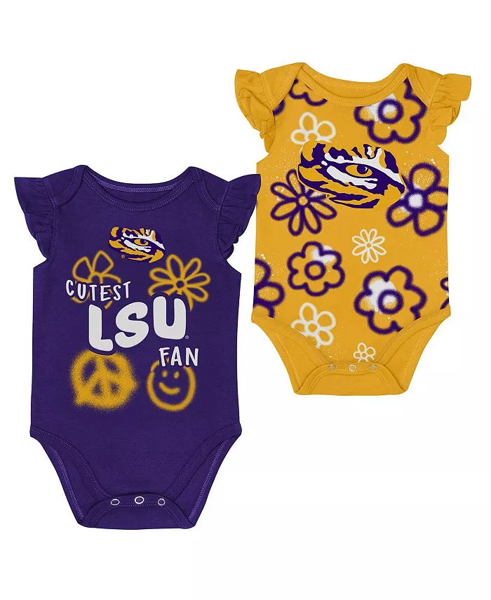 

Комплект из двух предметов боди LSU Tigers Little Sunshine для мальчиков и девочек, фиолетовый/золотой Outerstuff