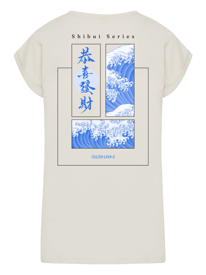 

Футболка с удлиненными плечами Shibui Series в японском уличном стиле в цвете Whitesand F4NT4STIC, Белый, Футболка с удлиненными плечами Shibui Series в японском уличном стиле в цвете Whitesand F4NT4STIC