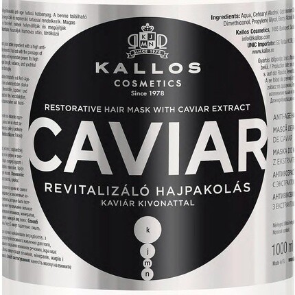 Kjmn Caviar Восстанавливающее средство для волос с экстрактом икры 1000 мл, Kallos — фото 2