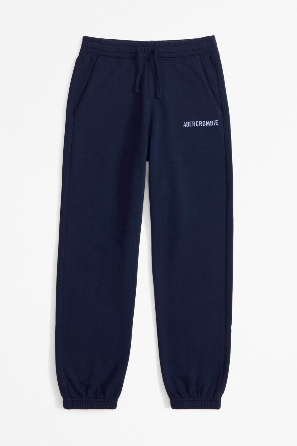 

Флисовые джоггеры с логотипом Abercrombie & Fitch, синий