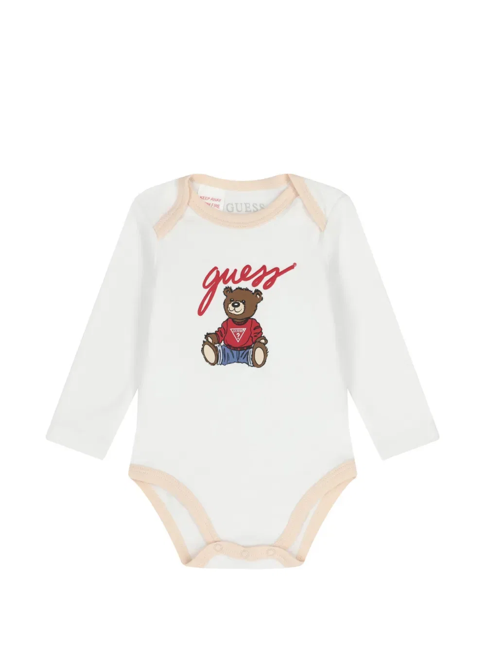 Детский комплект одежды с медвежонком Guess Usa, нейтральный — фото 3