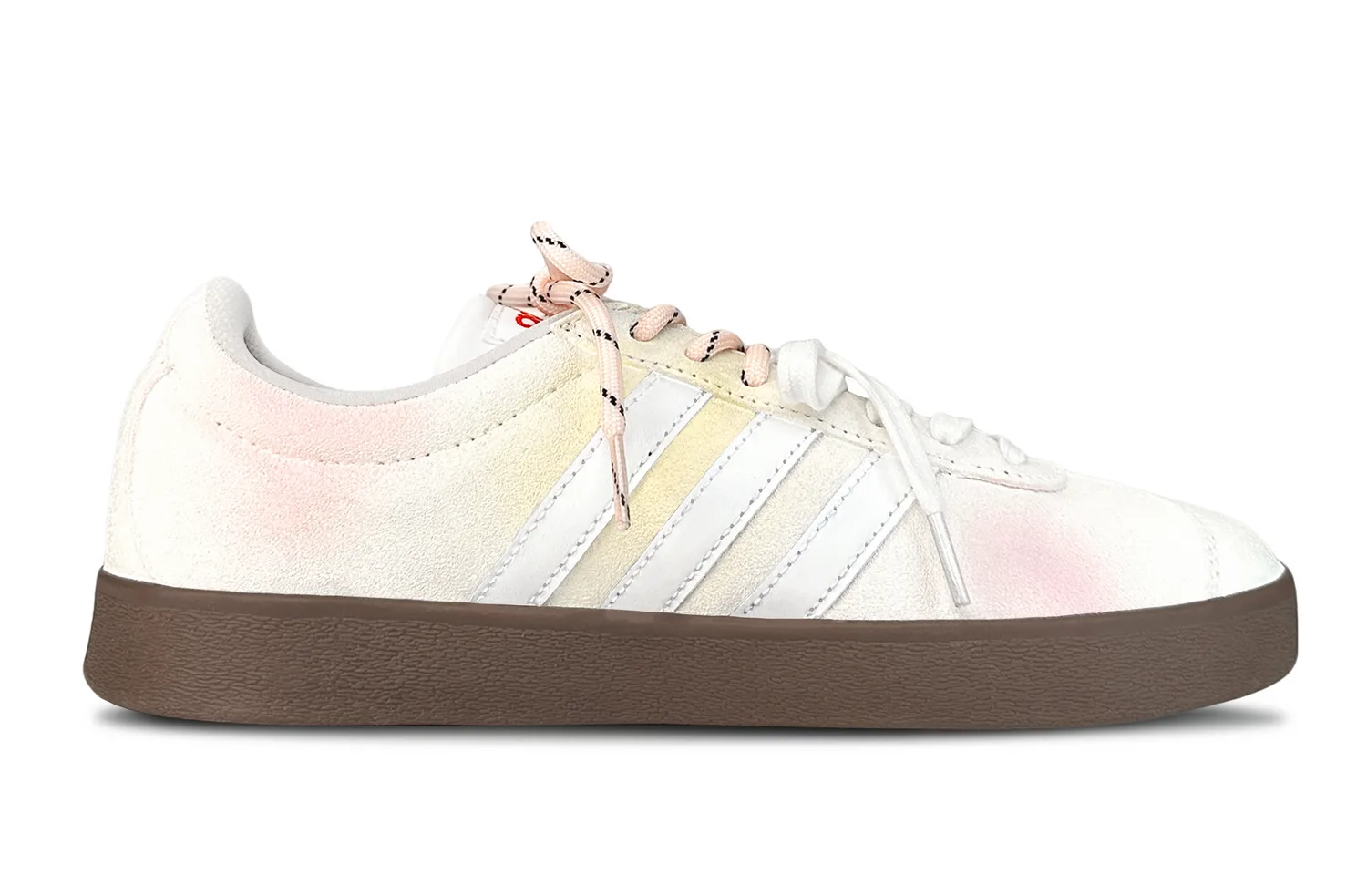 Adidas Vl Court Classic Peach Meow Abrasion Resistant Slip Resistant Low top кроссовки для скейтборда Unisex Peach Pink — фото 3