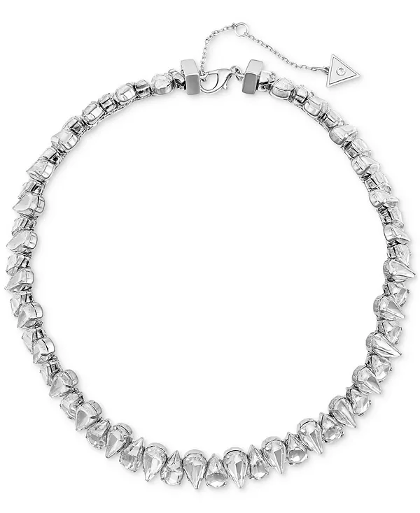 

Ожерелье-Воротник из граненых кристаллов Guess, silver