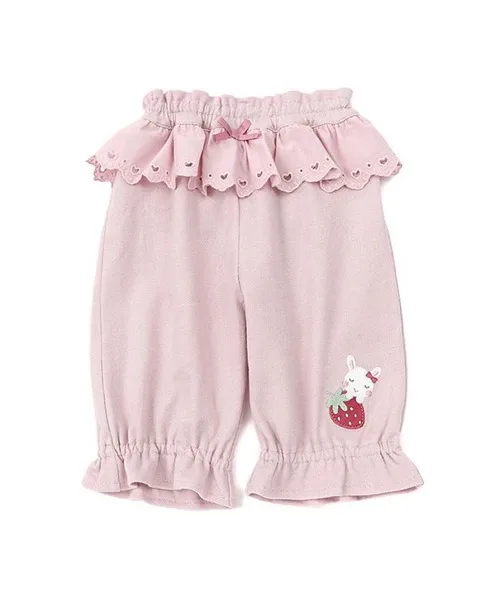 Детские штаны из мягкой джинсовой ткани coeur a coeur Coeur a Coeur HALF PANTS голубые — фото 4